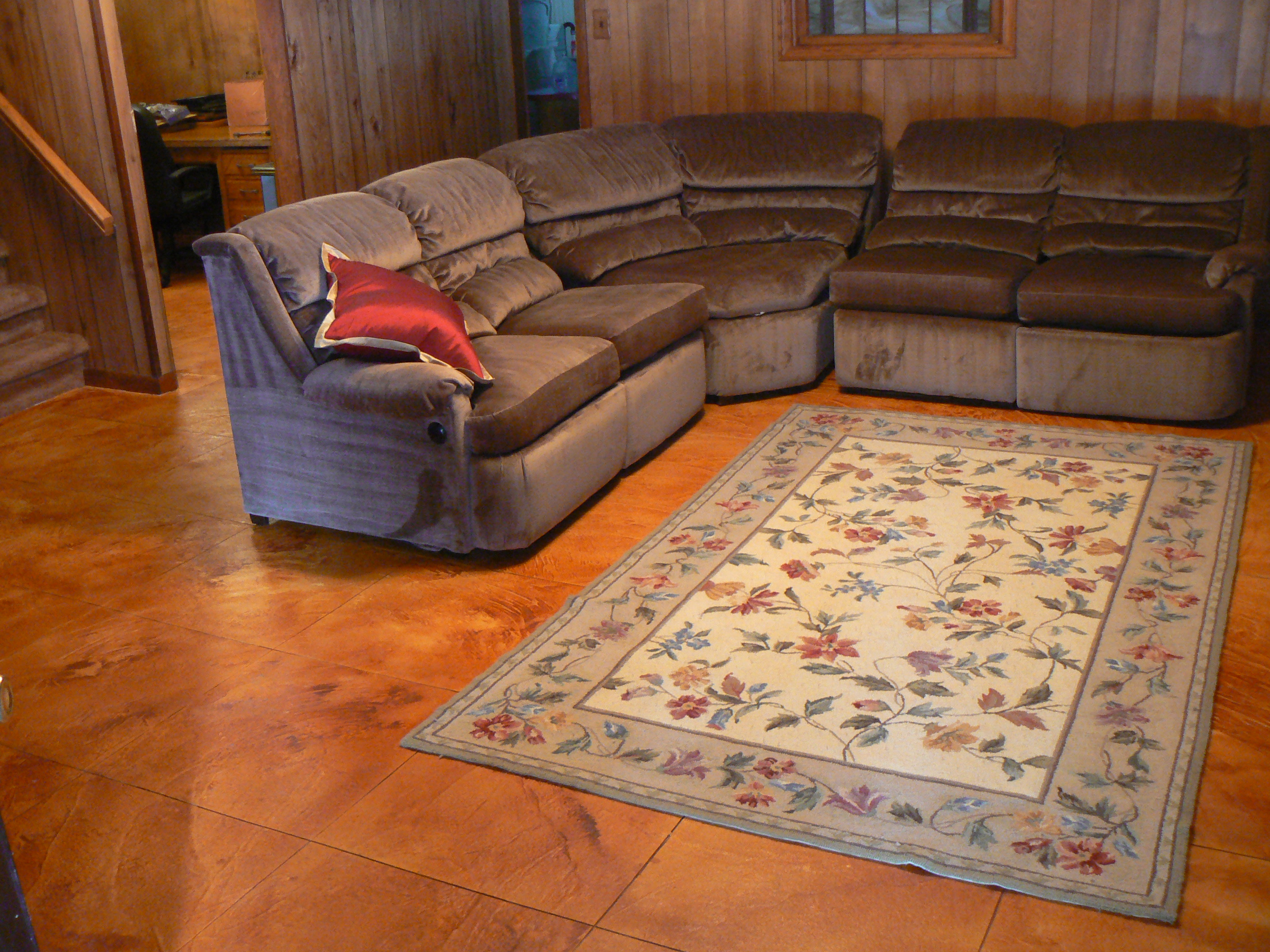 diy concrete living room floor